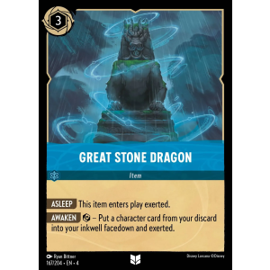 Giant Stone Dragon 167/204 Disney Lorcana TCG Ursula's Return