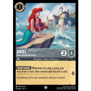 Ariel - Determined Mermaid 174/204 Disney Lorcana TCG Ursula's Return