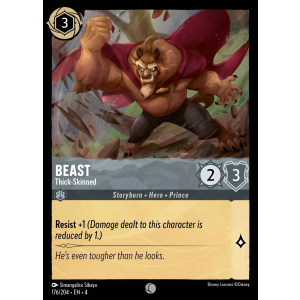 Beast - Thick-Skinned 176/204 Disney Lorcana TCG Ursula's Return