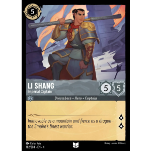 Li Shang - Imperial Captian 182/204 Disney Lorcana TCG Ursula's Return