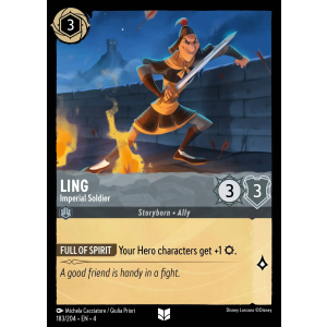 Ling - Imperial Soldier 183/204 Disney Lorcana TCG Ursula's Return