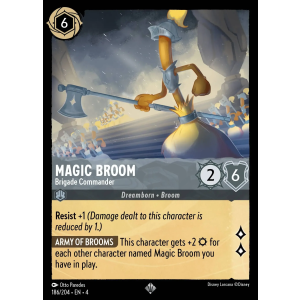 Super Rare Magic Broom - Brigade Commander 186/204 Disney Lorcana TCG Ursula's Return