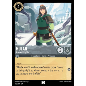 Mulan - Armoured Fighter 189/204 Disney Lorcana TCG Ursula's Return