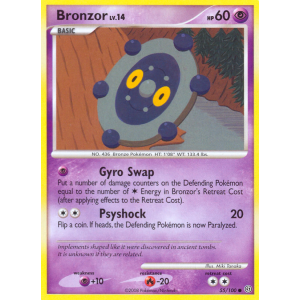 Bronzor 55/100 Pokemon TCG Diamond & Pearl Stormfront