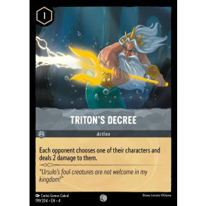 Triton's Decree 199/204 Disney Lorcana TCG Ursula's Return