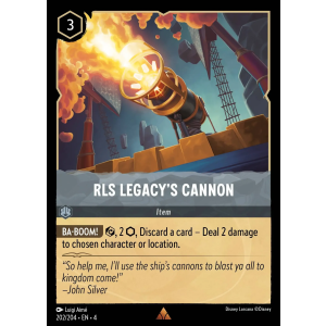 RLS Legacy's Cannon 202/204 Disney Lorcana TCG Ursula's Return