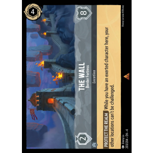 The Wall - Border Fortress 203/204 Disney Lorcana TCG Ursula's Return