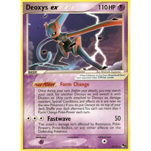 Deoxys ex 17/17 Pokemon TCG POP POP Series 4