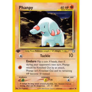 Phanpy 43/111 Pokemon TCG Neo Neo Genesis