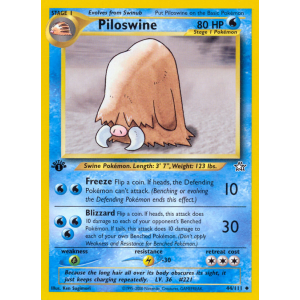 Piloswine 44/111 Pokemon TCG Neo Neo Genesis