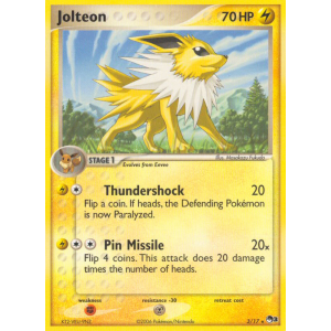 Jolteon 3/17 Pokemon TCG POP POP Series 3