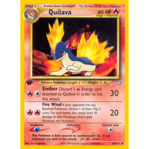 Quilava 46/111 Pokemon TCG Neo Neo Genesis