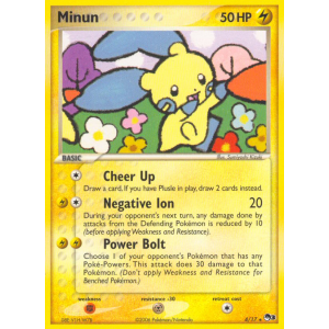 Minun 4/17 Pokemon TCG POP POP Series 3