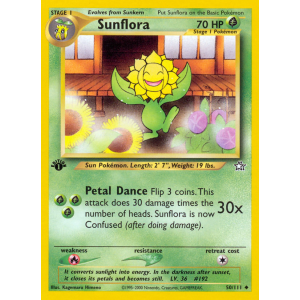 Sunflora 50/111 Pokemon TCG Neo Neo Genesis