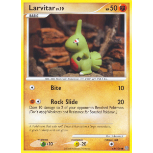 Larvitar 63/100 Pokemon TCG Diamond & Pearl Stormfront