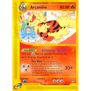 Arcanine 2/147 Pokemon TCG E-Card Aquapolis