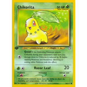 Chikorita 54/111 Pokemon TCG Neo Neo Genesis