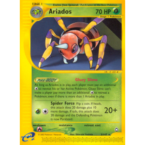 Ariados 3/147 Pokemon TCG E-Card Aquapolis