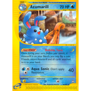 Azumarill 4/147 Pokemon TCG E-Card Aquapolis