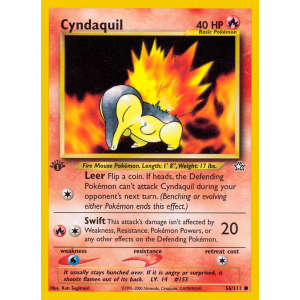 Cyndaquil 56/111 Pokemon TCG Neo Neo Genesis