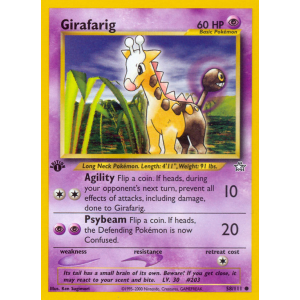 Girafarig 58/111 Pokemon TCG Neo Neo Genesis