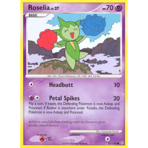 Roselia 72/100 Pokemon TCG Diamond & Pearl Stormfront