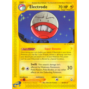 Electrode 8/147 Pokemon TCG E-Card Aquapolis