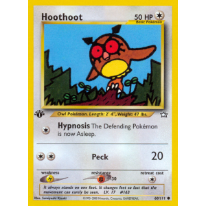 Hoothoot 60/111 Pokemon TCG Neo Neo Genesis