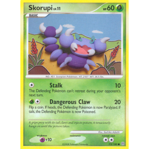 Skorupi 73/100 Pokemon TCG Diamond & Pearl Stormfront