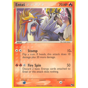 Entei 1/17 Pokemon TCG POP POP Series 2