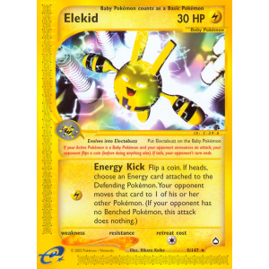 Elekid 9/147 Pokemon TCG E-Card Aquapolis