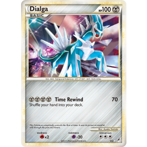 Rare Holo Dialga SL2/95 Pokemon TCG HeartGold & SoulSilver Call of Legends