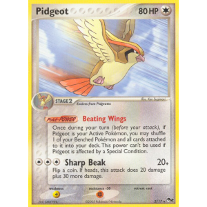 Pidgeot 2/17 Pokemon TCG POP POP Series 2