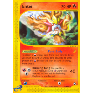 Entei 10/147 Pokemon TCG E-Card Aquapolis