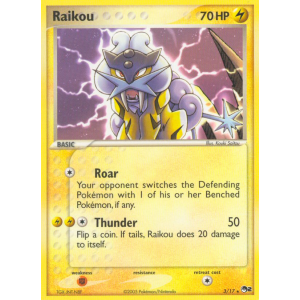 Raikou 3/17 Pokemon TCG POP POP Series 2