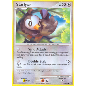 Starly 75/100 Pokemon TCG Diamond & Pearl Stormfront