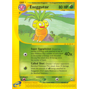 Exeggutor 12/147 Pokemon TCG E-Card Aquapolis