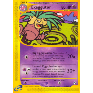 Exeggutor 13/147 Pokemon TCG E-Card Aquapolis