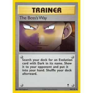 The Boss's Way 105/110 Pokemon TCG Other Legendary Collection