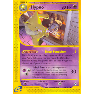 Hypno 16/147 Pokemon TCG E-Card Aquapolis