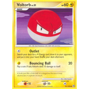 Voltorb 81/100 Pokemon TCG Diamond & Pearl Stormfront