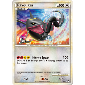 Rare Holo Rayquaza SL10/95 Pokemon TCG HeartGold & SoulSilver Call of Legends