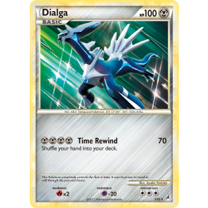 Rare Holo Dialga 3/95 Pokemon TCG HeartGold & SoulSilver Call of Legends