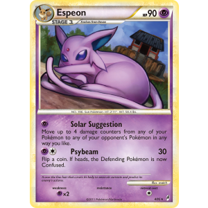 Rare Holo Espeon 4/95 Pokemon TCG HeartGold & SoulSilver Call of Legends