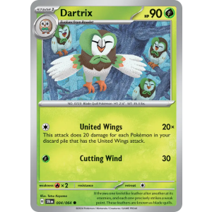 Dartrix 4/64 Pokemon TCG Scarlet & Violet Shrouded Fable