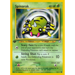 Spinarak 75/111 Pokemon TCG Neo Neo Genesis