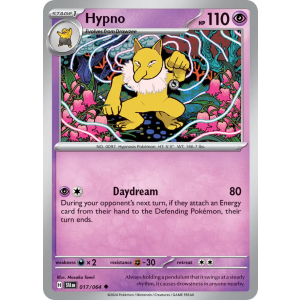 Hypno 17/64 Pokemon TCG Scarlet & Violet Shrouded Fable