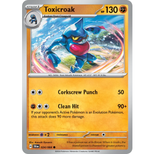 Toxicroak 24/64 Pokemon TCG Scarlet & Violet Shrouded Fable