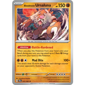 Bloodmoon Ursaluna 25/64 Pokemon TCG Scarlet & Violet Shrouded Fable