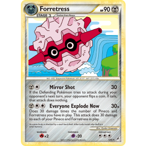 Rare Holo Forretress 5/95 Pokemon TCG HeartGold & SoulSilver Call of Legends